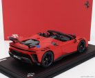 FERRARI  SF90 XX STRADALE SPIDER 2024 - CON VETRINA - WITH SHOWCASE  ROSSO LE-MANS - MATT RED BLUE BLACK