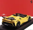 FERRARI  SF90 XX STRADALE SPIDER 2024 - CON VETRINA - WITH SHOWCASE  GIALLO TRISTRATO - YELLOW MET BLACK