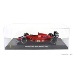   FERRARI  F1  F1-89 N 27 SEASON 1989 NIGEL MANSELL - CON VETRINA - WITH SHOWCASE  RED BLACK