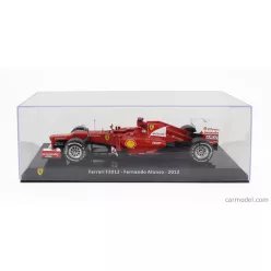   FERRARI  F1  F2012 N 5 SEASON 2012 FERNANDO ALONSO - CON VETRINA - WITH SHOWCASE  RED WHITE