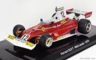 FERRARI  F1 312T TEAM FERRARI SEFAC N 12 WORLD CHAMPION SEASON 1975 NIKI LAUDA - CON VETRINA - WITH SHOWCASE  RED WHITE