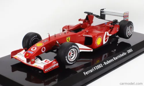 FERRARI  F1  F2002 N 2 SEASON 2002 RUBENS BARRICHELLO - CON VETRINA - WITH SHOWCASE  RED