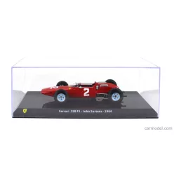   FERRARI  F1  158 N 2 WORLD CHAMPION SEASON 1964 JOHN SURTEES - CON VETRINA - WITH SHOWCASE  RED