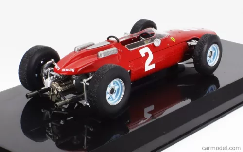 FERRARI  F1  158 N 2 WORLD CHAMPION SEASON 1964 JOHN SURTEES - CON VETRINA - WITH SHOWCASE  RED