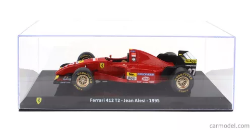 FERRARI  F1  412 T2 N 27 SEASON 1995 JEAN ALESI - CON VETRINA - WITH SHOWCASE  RED BLACK