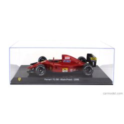   FERRARI  F1  F1-90 N 1 SEASON 1990 ALAIN PROST - CON VETRINA - WITH SHOWCASE  RED BLACK