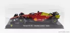 FERRARI  F1-75 SCUDERIA FERRARI N 16 POLE POSITION AND 2nd MONZA ITALY GP 2022 CHARLES LECLERC - CON VETRINA - WITH SHOWCASE  RED YELLOW