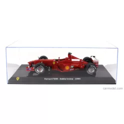   FERRARI  F1 F399 SCUDERIA FERRARI N 4 SEASON 1999 EDDIE IRVINE - CON VETRINA - WITH SHOWCASE  RED