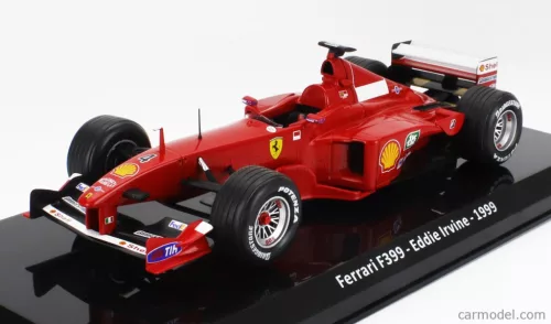 FERRARI  F1 F399 SCUDERIA FERRARI N 4 SEASON 1999 EDDIE IRVINE - CON VETRINA - WITH SHOWCASE  RED