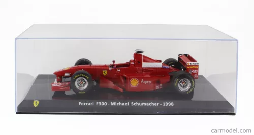 FERRARI  F1  F300 N 3 SEASON 1998 MICHAEL SCHUMACHER - CON VETRINA - WITH SHOWCASE  RED WHITE