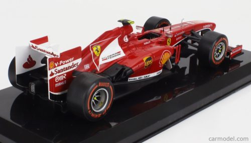 FERRARI  F1  F138 N 4 SEASON 2013 FELIPE MASSA - CON VETRINA - WITH SHOWCASE  F-1 RED MET WHITE