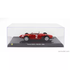   FERRARI  F1  156 N 2 WORLD CHAMPION SEASON 1961 PHIL HILL - CON VETRINA - WITH SHOWCASE  RED