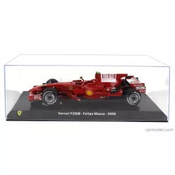   FERRARI  F1  F2008 N 2 SEASON 2008 FELIPE MASSA - CON VETRINA - WITH SHOWCASE  F-1 RED MET