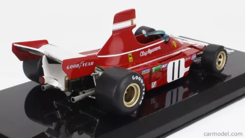 FERRARI  F1  312 B3-74 N 11 SEASON 1974 CLAY REGAZZONI - CON VETRINA - WITH SHOWCASE  RED WHITE