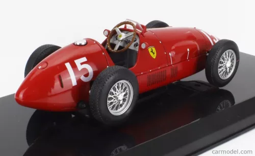 FERRARI  F1  500 F2 N 15 WORLD CHAMPION SEASON 1952 ALBERTO ASCARI - CON VETRINA - WITH SHOWCASE  RED