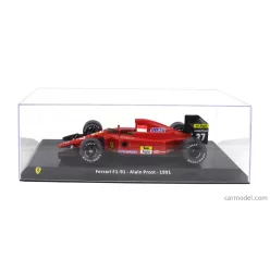   FERRARI  F1  F1-91 N 27 SEASON 1991 ALAIN PROST - CON VETRINA - WITH SHOWCASE  RED BLACK
