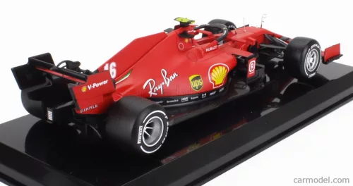 FERRARI  F1  SF1000 TEAM SCUDERIA FERRARI MISSION WINNOW N 16 SEASON 2020 CHARLES LECLERC - CON VETRINA - WITH SHOWCASE  MATT RED