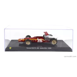   FERRARI  F1  312 F1-68 N 26 SEASON 1968 JACKY ICKX - CON VETRINA - WITH SHOWCASE  RED WHITE