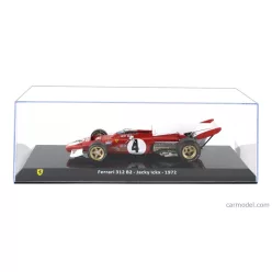   FERRARI  F1  312 B2 N 4 SEASON 1972 JACKY ICKX - CON VETRINA - WITH SHOWCASE  RED WHITE