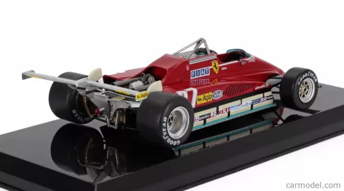FERRARI  F1  126C2 N 27 SEASON 1982 GILLES VILLENEUVE - CON VETRINA - WITH SHOWCASE  RED