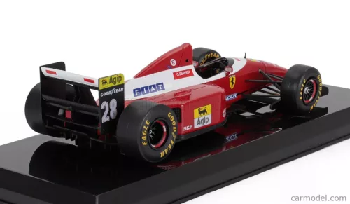 FERRARI  F1  F93A N 28 SEASON 1993 GERHARD BERGER - CON VETRINA - WITH SHOWCASE  RED WHITE