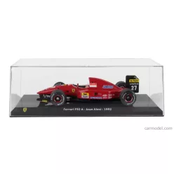   FERRARI  F1  F92A N 27 SEASON 1992 JEAN ALESI - CON VETRINA - WITH SHOWCASE  RED BLACK