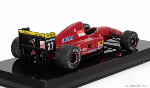 FERRARI  F1  F92A N 27 SEASON 1992 JEAN ALESI - CON VETRINA - WITH SHOWCASE  RED BLACK