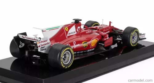 FERRARI  F1  SF70H N 5 SEASON 2017 SEBASTIAN VETTEL - CON VETRINA - WITH SHOWCASE  RED WHITE