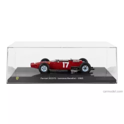   FERRARI  F1  512 N 17 SEASON 1965 LORENZO BANDINI - CON VETRINA - WITH SHOWCASE  RED