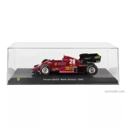   FERRARI  F1  126C3 N 28 SEASON 1983 RENE ARNOUX - CON VETRINA - WITH SHOWCASE  RED