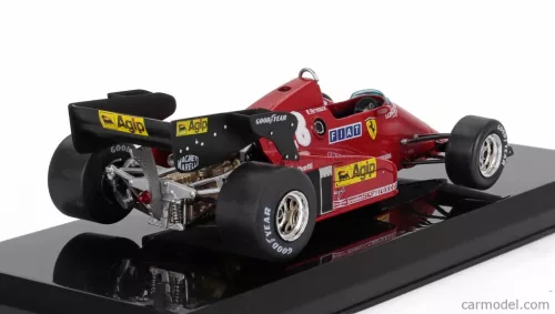 FERRARI  F1  126C3 N 28 SEASON 1983 RENE ARNOUX - CON VETRINA - WITH SHOWCASE  RED