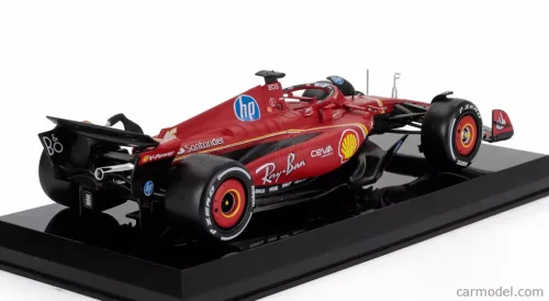 FERRARI  F1  SF-24 N 16 SEASON 2024 CHARLES LECLERC - CON VETRINA - WITH SHOWCASE  RED BLACK