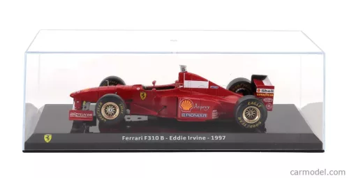 FERRARI  F1  F310B N 6 SEASON 1997 EDDIE IRVINE - CON VETRINA - WITH SHOWCASE  RED