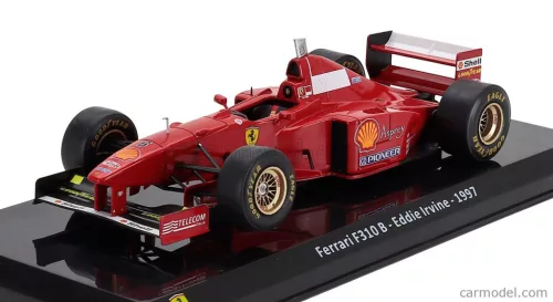 FERRARI  F1  F310B N 6 SEASON 1997 EDDIE IRVINE - CON VETRINA - WITH SHOWCASE  RED