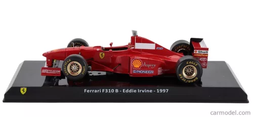 FERRARI  F1  F310B N 6 SEASON 1997 EDDIE IRVINE - CON VETRINA - WITH SHOWCASE  RED