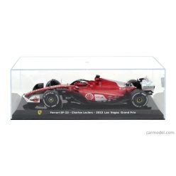   FERRARI  F1  SF-23 TEAM SCUDERIA FERRARI N 16 2nd LAS VEGAS USA GP 2023 CHARLES LECLERC - CON VETRINA - WITH SHOWCASE  RED BLACK WHITE