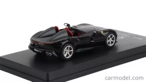 FERRARI  MONZA SP2 2018 - CON VETRINA - WITH SHOWCASE  NEW BLACK DAYTONA MET