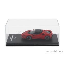   FERRARI  SF90 STRADALE HYBRID 1000hp 2019 - CON VETRINA - WITH SHOWCASE  ROSSO CORSA - RED