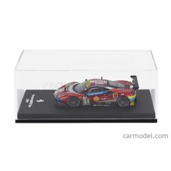   FERRARI  488 GTE EVO 3.9L TURBO V8 TEAM AF CORSE N 51 WINNER CLASS LMGTE PRO 24h LE MANS 2019 J.CALADO - A.PIER GUIDI - D.SERRA - CON VETRINA - WITH SHOWCASE  RED MET WHITE BLUE