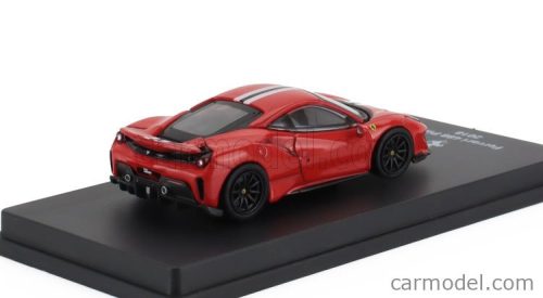 FERRARI  488 PISTA 2018 - CON VETRINA - WITH SHOWCASE  ROSSO CORSA 322 - RED