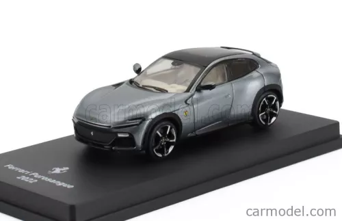 FERRARI  PUROSANGUE SUV 2022 - CON VETRINA - WITH SHOWCASE  GRIGIO SILVERSTONE - GREY MET