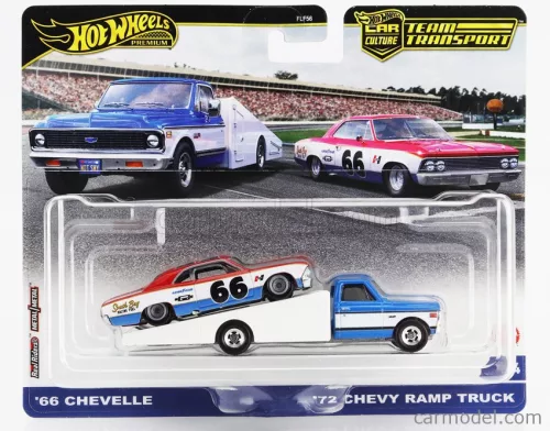 CHEVROLET  CHEVY RAMP TRUCK WITH CHEVELLE N 66 RACING 1966  BLUE WHITE RED