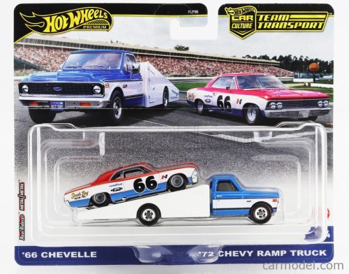 CHEVROLET  CHEVY RAMP TRUCK WITH CHEVELLE N 66 RACING 1966  BLUE WHITE RED