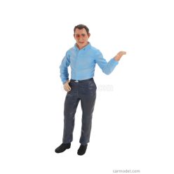   FIGURES  MR CARROLL - SANS CHAPEAU - WITHOUT HAT 1966  LIGHT BLUE GREY
