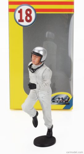 FIGURES  TIM PILOTA AUTOMOBILISTICO - 24h LE MANS START PILOT DRIVER 1960 - 1970  WHITE