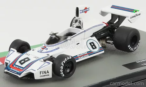 BRABHAM  F1  BT44 TEAM MARTINI RACING N 8 BRAZILIAN GP 1975 CARLOS PACE  WHITE