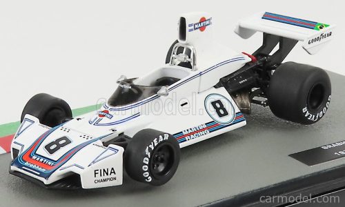 BRABHAM  F1  BT44 TEAM MARTINI RACING N 8 BRAZILIAN GP 1975 CARLOS PACE  WHITE
