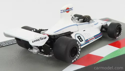 BRABHAM  F1  BT44 TEAM MARTINI RACING N 8 BRAZILIAN GP 1975 CARLOS PACE  WHITE
