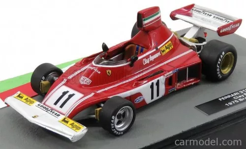 FERRARI  F1  312 B3 N 11 BRAZILIAN GP 1975 CLAY REGAZZONI  RED WHITE