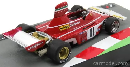 FERRARI  F1  312 B3 N 11 BRAZILIAN GP 1975 CLAY REGAZZONI  RED WHITE